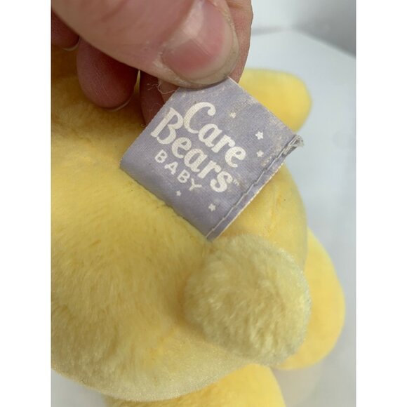 Vintage 2004 Care Bears Baby Plush Toy 9" Sunshine Yellow Smiling Sun Design Hea - Picture 6 of 8